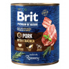 RIT BRIT Premium by nature Pork with Trachea - vlhké krmivo pre psov - 800g
