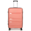 Veľký cestovný kufor s expandérom TSA 100l Worldline 283 ružová