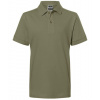 James&Nicholson Detská polokošeľa JN070K Olive XXL (158/164)