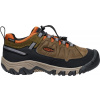 Detská treková obuv Keen, TARGHEE IV LOW WP khaki,čierna,oranžová, 34 EU