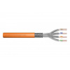 Digitus DK-1743-VH-050 Cat7 SFTP S-STP, 1200 MHz Dca EN 50575, AWG 231, 50m, oranžový