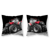 DETEXPOL Povlak na polštářek Traktor red micro Polyester, 40/40 cm