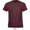 SOL´S REGENT FIT / Detské tričko - heather oxblood 96-104