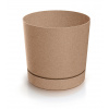PROSPERPLAST Kvetináč TUBO P ECO WOOD naturo 17,8cm