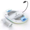 iPega P5S045 Vertikálny nabíjací stojan s RGB pre PS5/PS5 Slim White