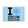 Fotoobraz 90x60 cm stredný I love snowboarding