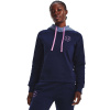 UNDER ARMOUR Rival Fleece CB Hoodie, Navy - S