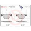 BREMBO Sada brzdových platničiek kotúčovej brzdy BREMBO P 06 049