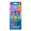 Farebné ceruzky, sada, trojhranné, KOH I NOOR Tiger 3132 12, 12 rôznych farieb