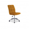 SIGNAL MEBLE Detská stolička Q-020 VELVET, curry bluvel 68