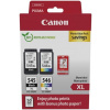 kazeta CANON PG-545 XL black + CL-546 XL color MG2450/MG2550 + GP501 10x15