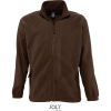 SOL's Collection Mikina North na zip, fleecová COT25550026005-dark chocol 2XL Čokoládová tmavá
