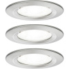 Paulmann 92979 LED vstavané svetlo sada 3 ks LED GU10 19.5 W železo (kartáčovamé); 92979