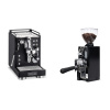 La Pavoni Mini Cellini, black + Eureka Mignon Libra 65 All Purpose, CR black