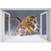 Self -adhézne 3D slepka na okno Tiger 90x60 (Self -adhézne 3D slepka na okno Tiger 90x60)