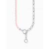 Thomas Sabo KE2193-035-9-L47V Silver necklace w. link chain elements and pink beads