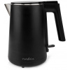 NEDIS rýchlovarná kanvica KAWK360EBK/ objem 1.0 l/ otáčanie o 360°/ spotreba 1500 W/ čierna/ plast