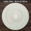 Drevený kruh - sada 12ks / 8cm - 30cm