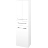 Dreja Vysoká skriňa s košom na bielizeň DOS SVD3ZK 50 - N01 Biela lesk / Úchytka T03 / M01 Biela mat