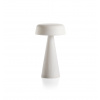 PLUST collection Stolová lampa Fade, nízka, Farba sivobiela