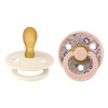 Bibs symetrické cumlíky kaučuk Colour 2 ks 6-18 mesiacov Liberty ivory-blush
