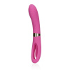 Loveline Double-Sided Flapping and G-Spot Vibrator Exuberant Pink silikónový vibrátor na bod G 23 x 3,6–4,2 cm