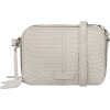 Burkely Cool Colbie sivobiela croco dámska kožená bočná taška, crossover 20 x 15 cm