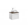 ArtCom Kúpeľňová skrinka s umývadlom a doskou ICONIC White DU60/1 | 60 cm