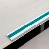 Protišmyková schodová lišta Aluminium m2, univerzálna, zelená, š 610 mm, hrúbka materiálu 3 mm