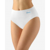 Dámské kalhotky klasické se širokým bokem GINA Bamboo 00042P bílá dunaj S/M