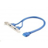 GEMBIRD Přídavné porty pro MB, záslepka 2x USB3.0 (bracket) CC-USB3-RECEPTACLE