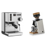 Rancilio Silvia BC + Eureka Mignon Single Dose, White & Oak