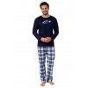 Pánské pyžamo 469/42 REGINA granát (modrá) M