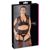 Cottelli Plus Size - Rhinestone Lace Underwear Set