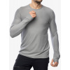 Mikina Royal Robbins Amp Lite Crew L/S - lt pewter htr