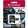 Transcend microSDXC 64GB UHS-I U1 + adapter TS64GUSDU1