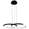 NEDES J4300/B Závesné LED svietidlo 50W, 3000K-6500K, 4200lm, IP20, diaľk.ovládač, stmievanie, čierna