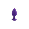Análny kolík Purple L Jeweled Silicone Butt Plug