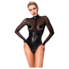 Noir Handmade F321 Edge Wetlook and Mesh Body with Rings