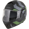 CASSIDA prilba MultiFlip Korp 2026, čierna matná/zelená/sivá, veľkosť 2XL
