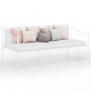 vidaXL Rám rozkladacej pohovky biely kovový 90x200 cm - Biela - 168537-102862