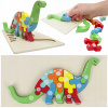 Drevené puzzle 3D - dinosaurus Diplodocus