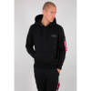 ALPHA INDUSTRIES Mikina Back Print Hoody Camo Print - čierna/woodland (178318CP/380)