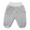 Baby Nellys Dojčenské chlupáčkové tepláčky Cute Bunny - sivé, veľ. 62 Baby Nellys