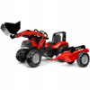 FALK Šlapací traktor Case IH Puma 240CVX s nakladačom a vlečkou červený