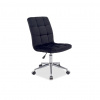SIGNAL MEBLE Detská stolička Q-020 VELVET, čierna bluvel 19