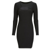Guess Krátke šaty ES LS LANA DRESS Čierna