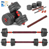 Činky - Nastaviteľné činky 2x10kg, Barbell, Set + Gryfy (Činky - Nastaviteľné činky 2x10kg, Barbell, Set + Gryfy)