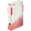 Esselte Archívny box Speedbox 80mm biely/červený