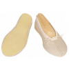 Gymnastické a tanečné cvičky kože Iris - podrážka guma - béžové